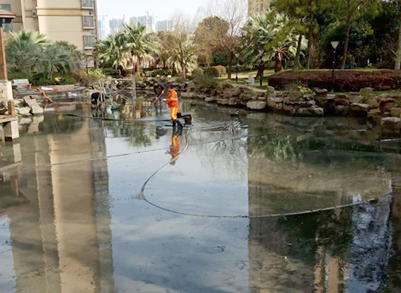 惠水景观池淤泥清理